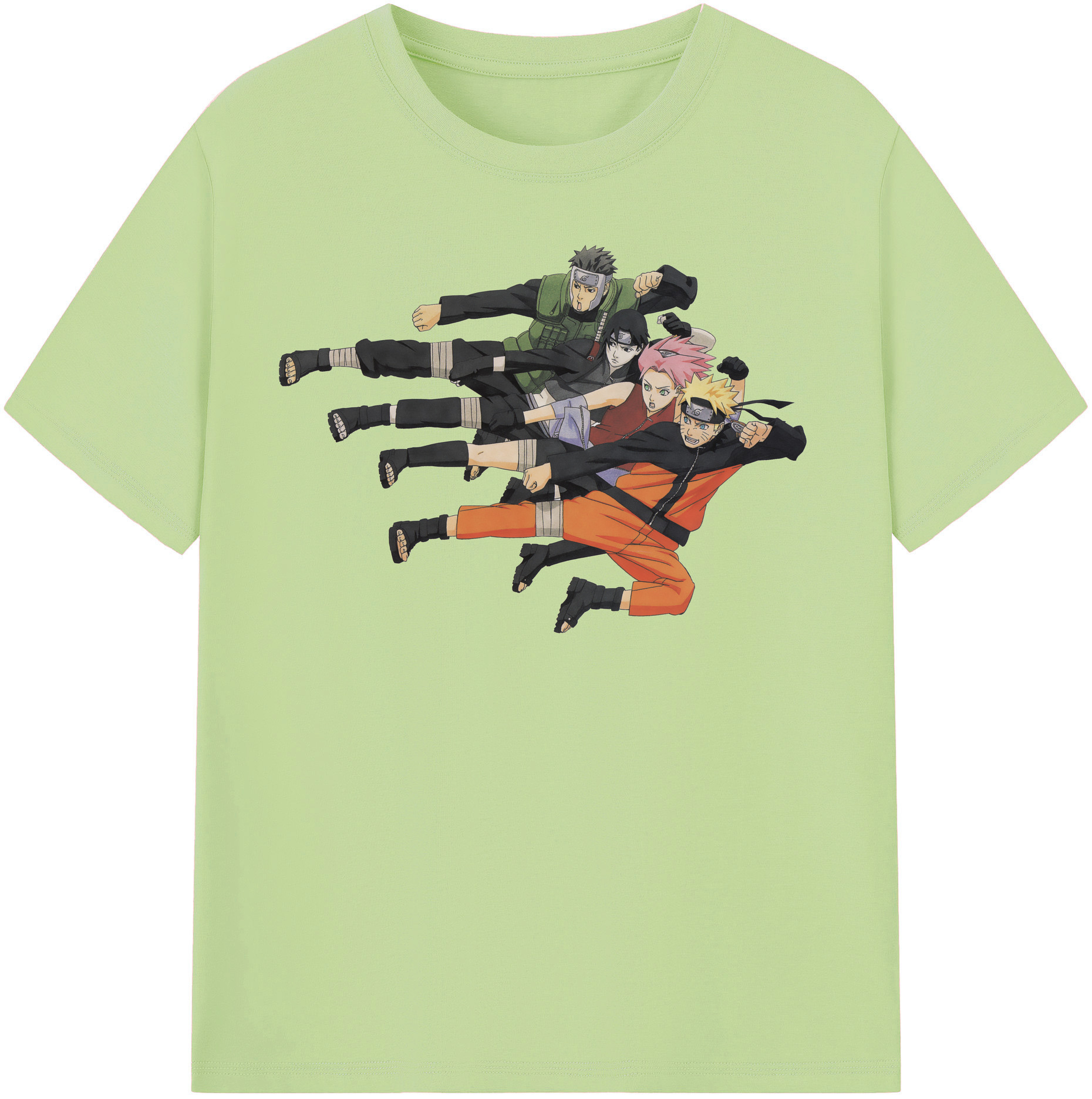 （画像用） NARUTO -ナルト- うずまき ナルト Uzumaki Naruto 綿100％半袖Tシャツ（フロントプリント）